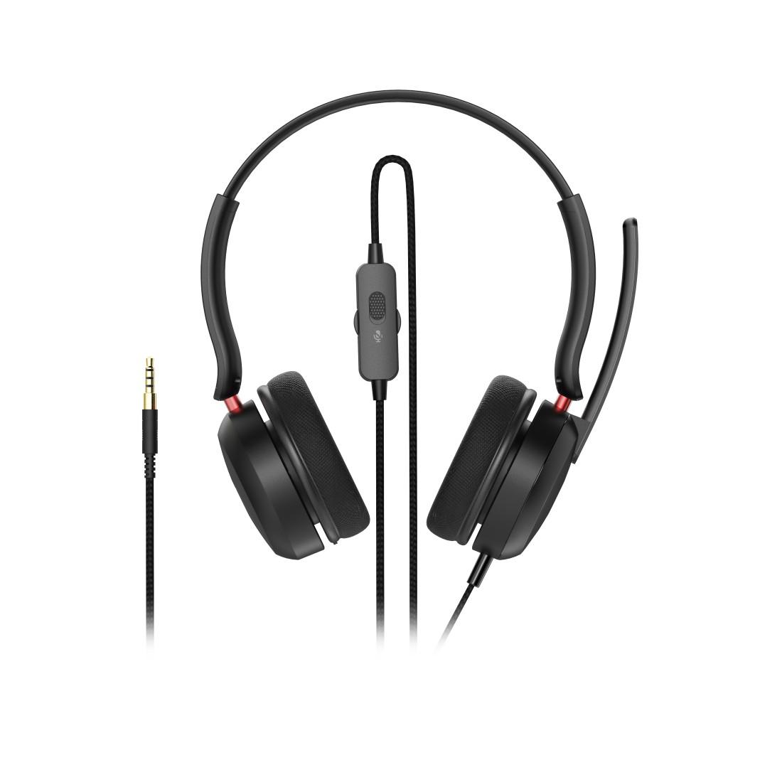 HAMA Слушалки с микрофон „CHS-200“, USB-C / 3.5mm жак, кабел 2 м thumbnail 2