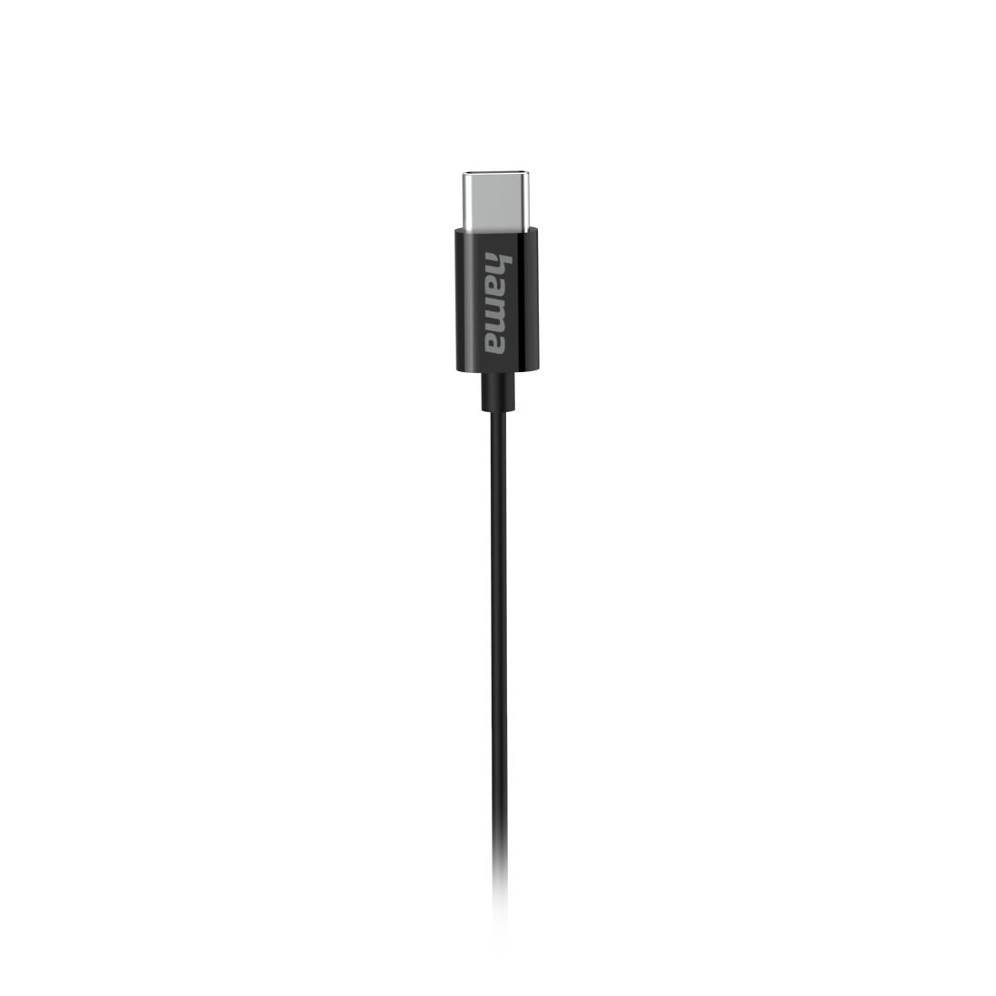 HAMA Слушалки “Curly”, USB-C, микрофон, черен thumbnail 3