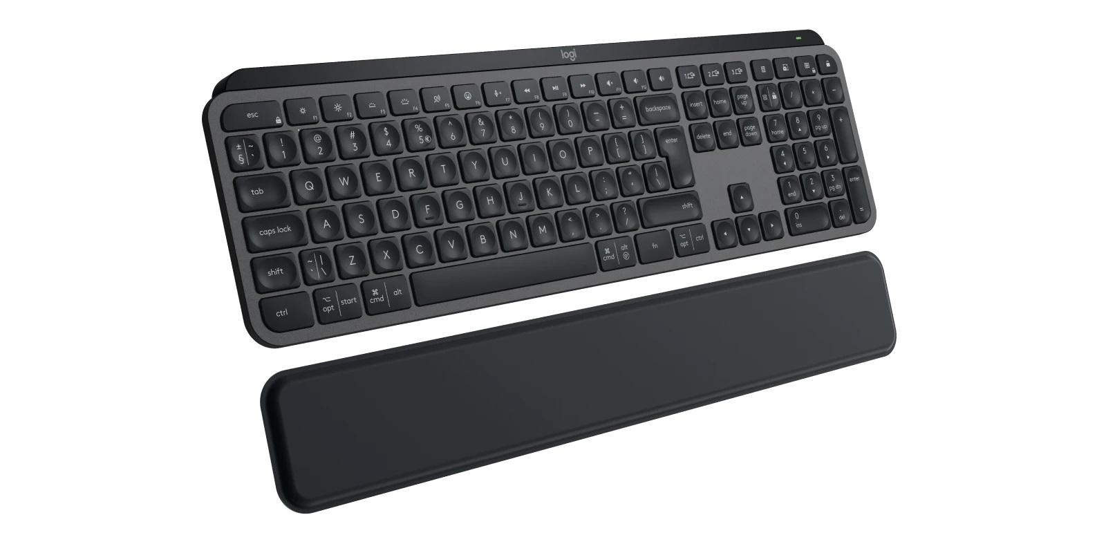 Kлавиатура Logitech MX Keys S, Bluetooth, Illuminated, Подложка за китка, Черна thumbnail 2