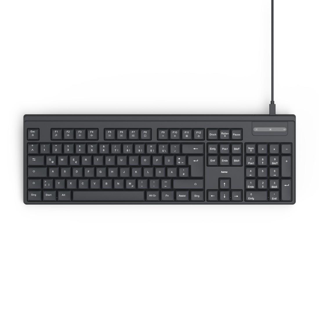 HAMA Жична клавиатура CK-100, кирилизирана, USB-C, USB-A thumbnail 6