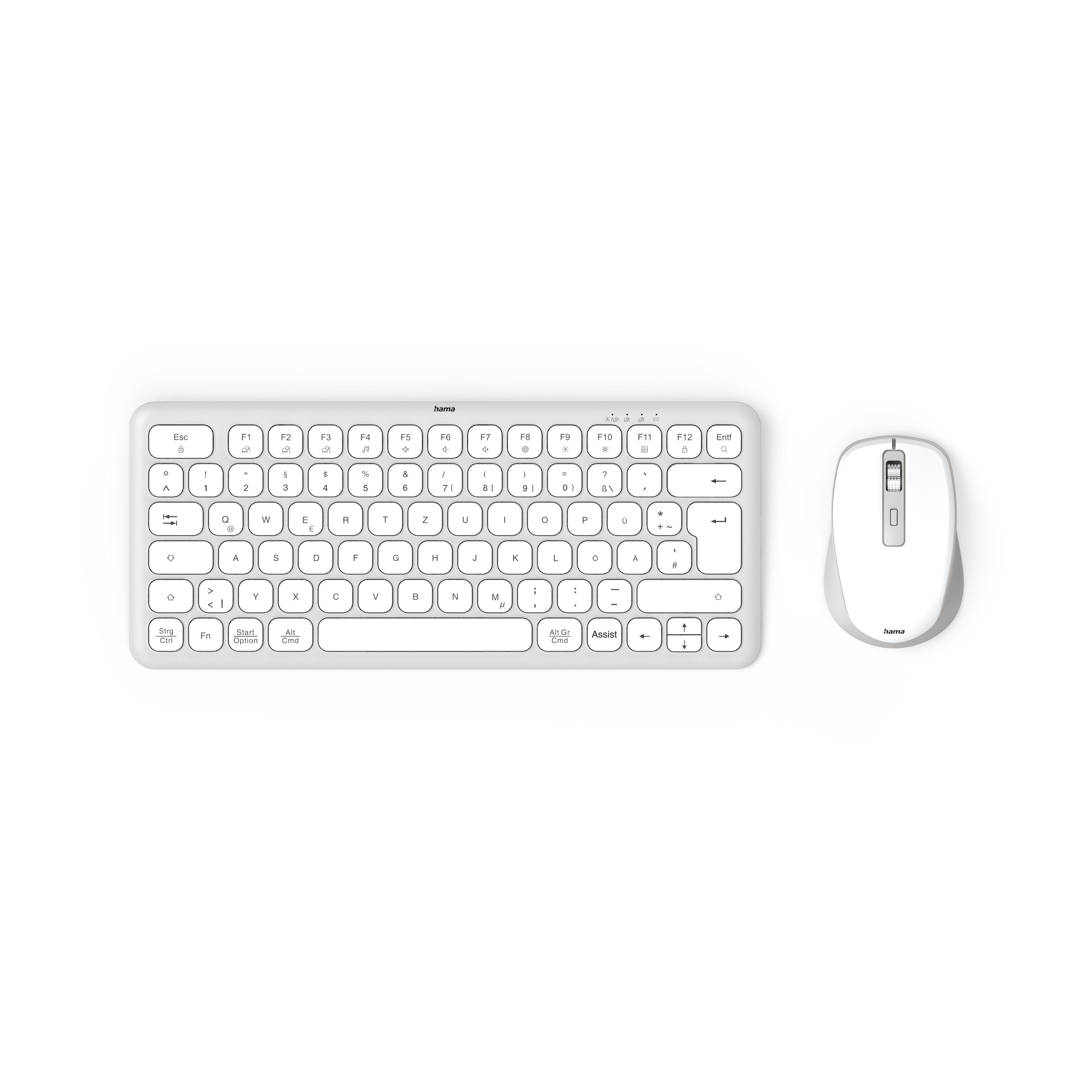 HAMA Безжичен комплект мини клавиатура и мишка  "WKM-500",TKL кирилизирана, AI клавиш thumbnail 1