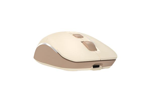 Мишка A4tech FB26CS Air2 Cafe Latte, Dual mode, 2000dpi, Li-Ion батерия, безшумна, Безжична thumbnail 1