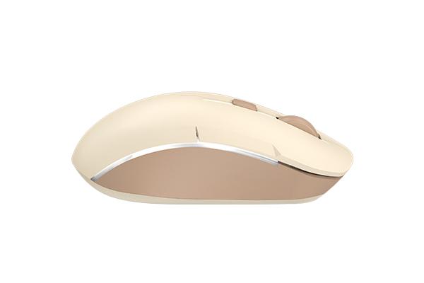 Мишка A4tech FB26CS Air2 Cafe Latte, Dual mode, 2000dpi, Li-Ion батерия, безшумна, Безжична thumbnail 3
