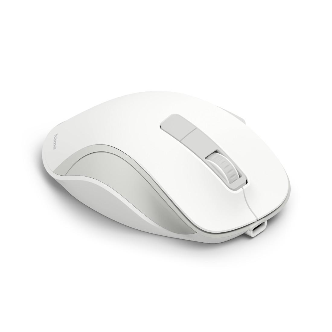 HAMA Безжична оптична мишка WM-500 Recharge, бяла, 6 бут.,800/1200/1600 dpi, безшумна thumbnail 4
