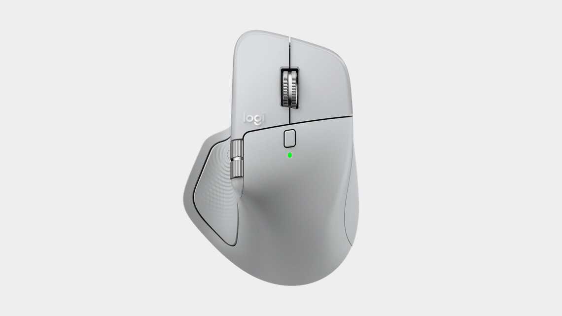 Безжична лазерна мишка LOGITECH MX MASTER 4 Pale Gray thumbnail 1