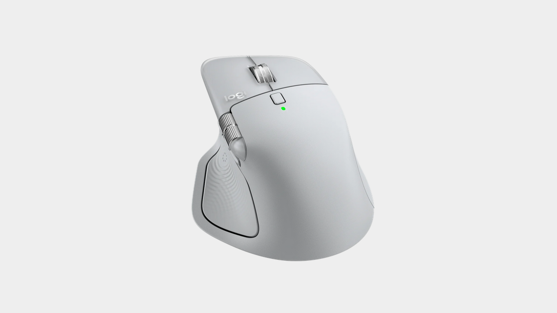 Безжична лазерна мишка LOGITECH MX MASTER 4 Pale Gray thumbnail 3