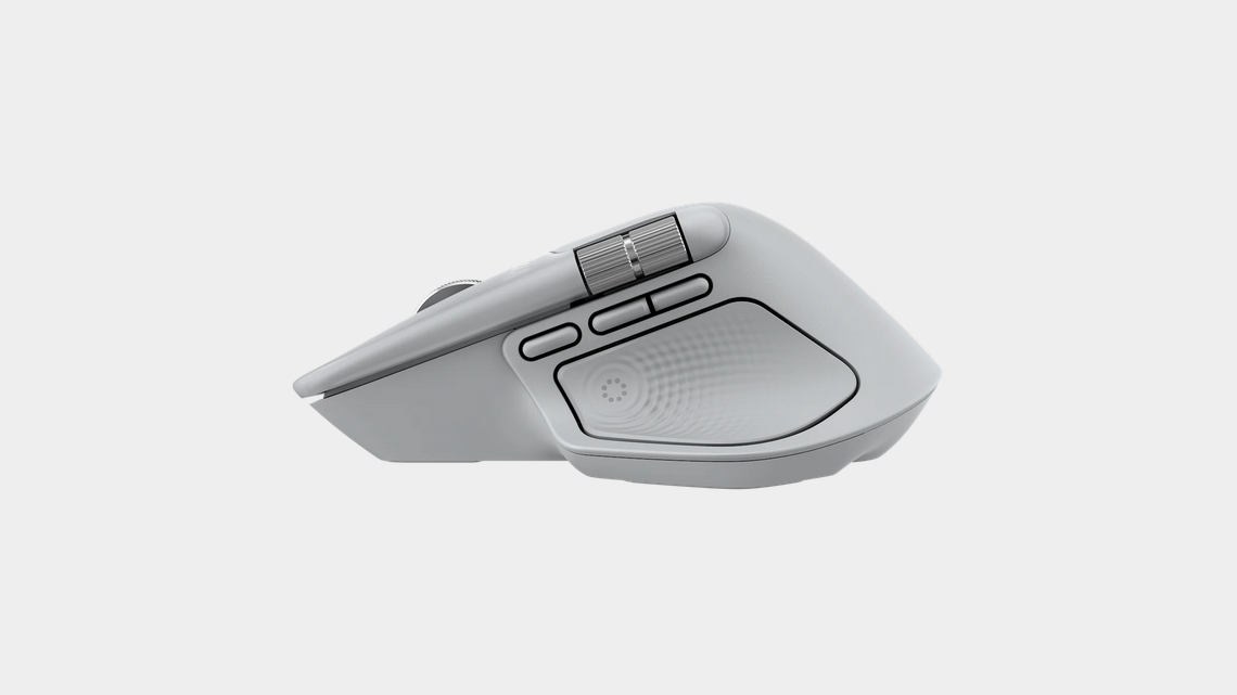 Безжична лазерна мишка LOGITECH MX MASTER 4 Pale Gray thumbnail 5