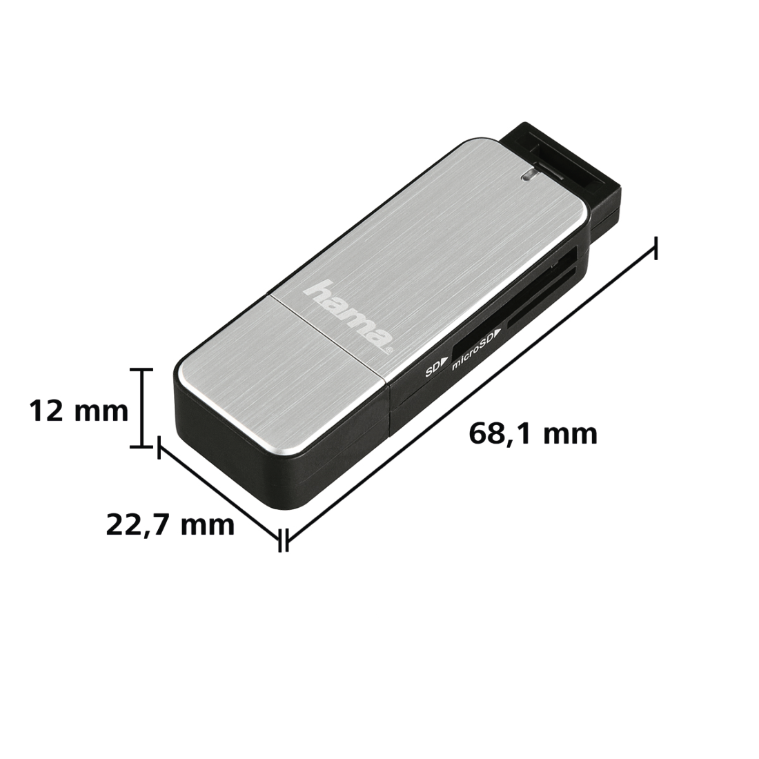 Четец за карти HAMA, USB 3.0, 123900 thumbnail 1