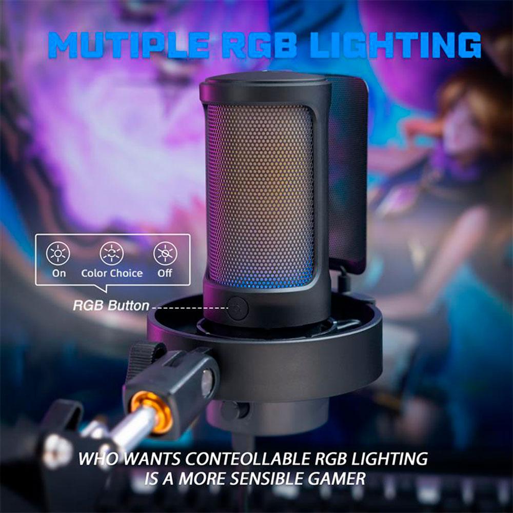 Микрофон със стойка FIFINE A8T RGB - Black thumbnail 6