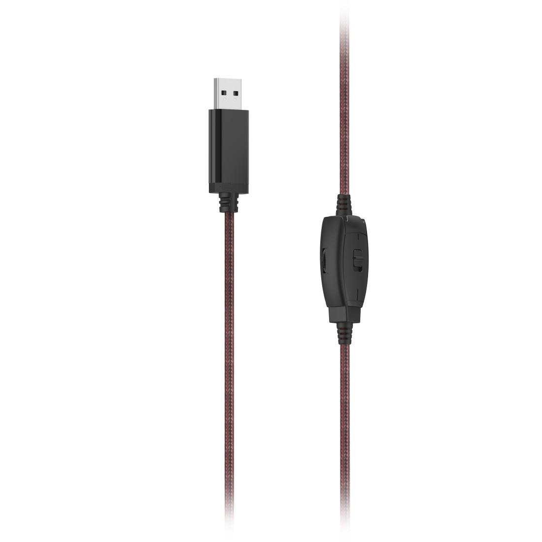HAMA Слушалки с микрофон HS-USB400 V2, черно thumbnail 1