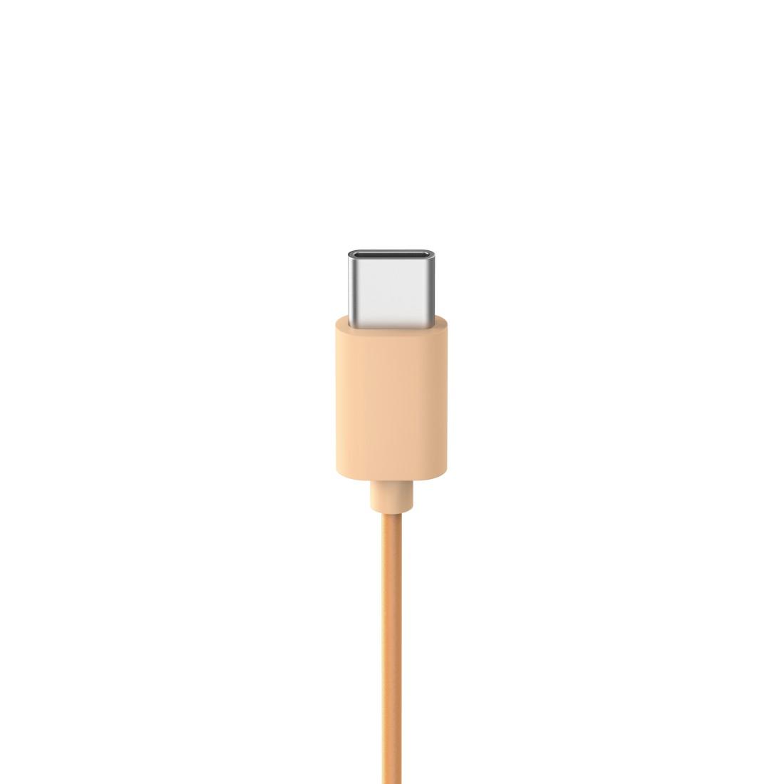 HAMA Слушалки с микрофон "Fun C", USB-C, водач за кабел от едната страна, Оранжев thumbnail 4
