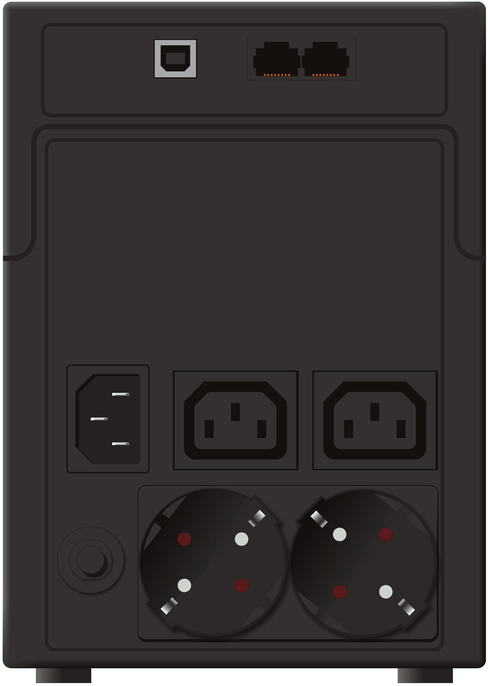UPS POWERWALKER  VI 1200 SH, 1200VA, Line Interactive thumbnail 2