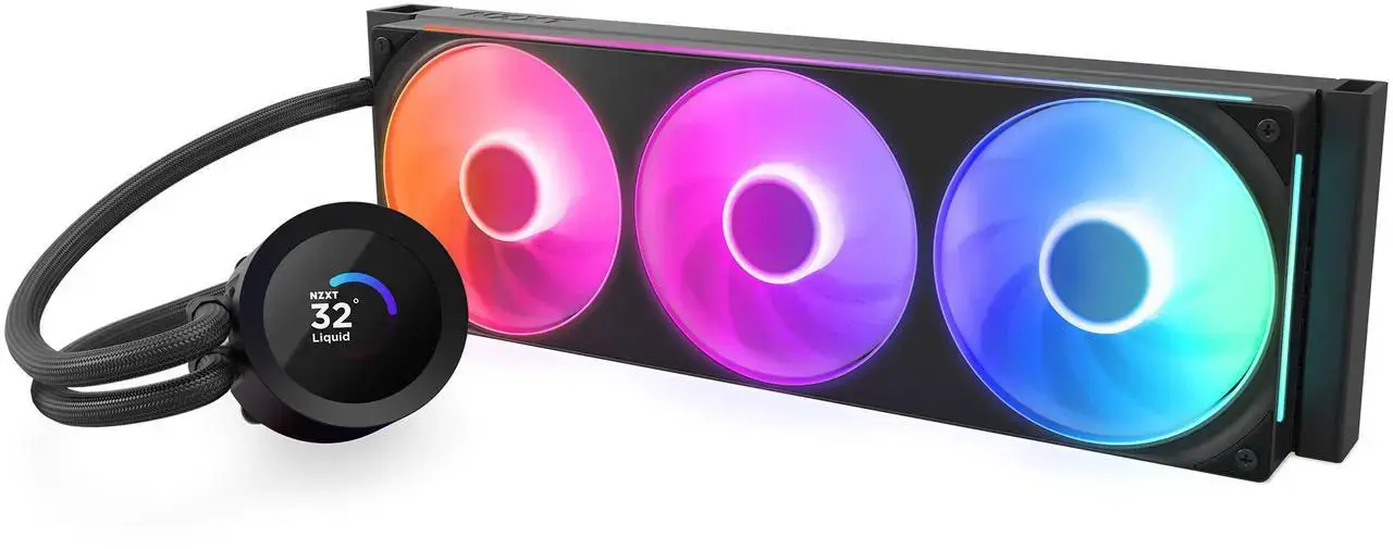 Охладител за процесор NZXT Kraken Plus 360 RGB LCD Display - Black thumbnail 1