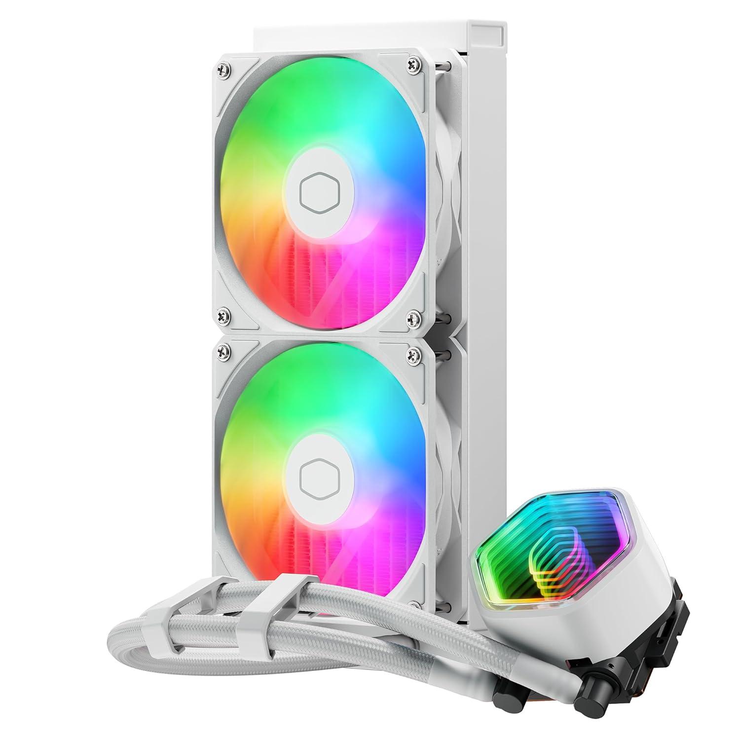 Охладител за процесор Cooler Master Master Liquid 240 Core II ARGB White Edition thumbnail 1