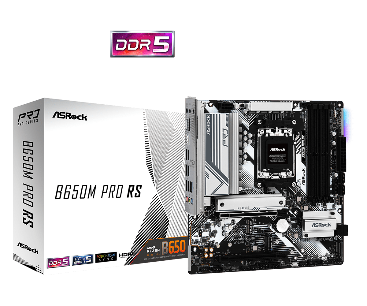 Дънна платка ASRock B650M PRO RS thumbnail 4