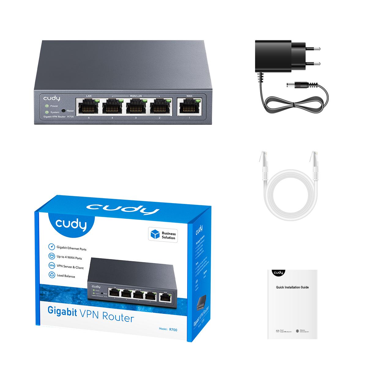 Рутер Cudy R700, Gigabit Multi-WAN, VPN thumbnail 4