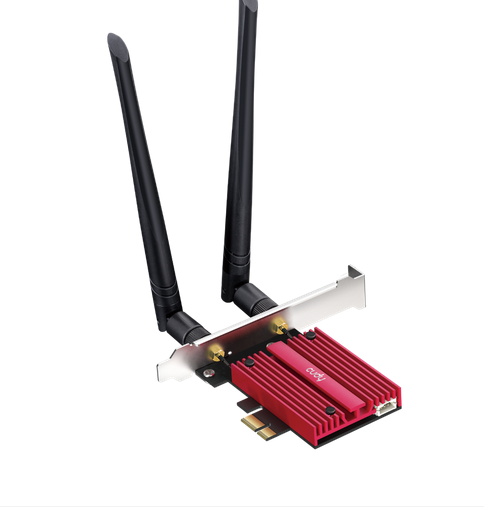 Мрежова карта Cudy WE9300, PCIe, 3-бандов, 5.7 Gbps, 2.8 Gbps, 688 Mbps, WiFi 7, Bluetooth 5.4 thumbnail 1