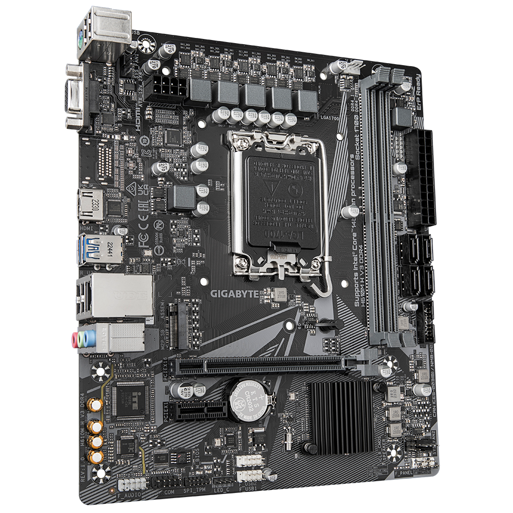 Дънна платка GIGABYTE H610M H V3 thumbnail 1
