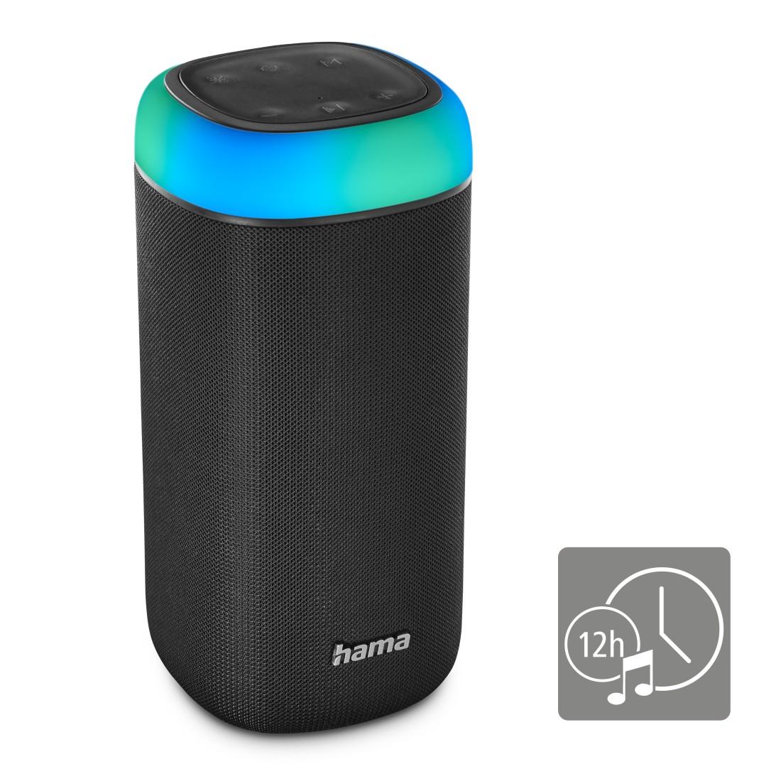 Блутут колонка HAMA Shine 2.0, 30W, LED, Защита от вода, Черна, 188228 thumbnail 2