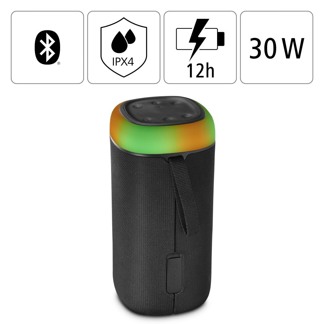 Блутут колонка HAMA Shine 2.0, 30W, LED, Защита от вода, Черна, 188228 thumbnail 5
