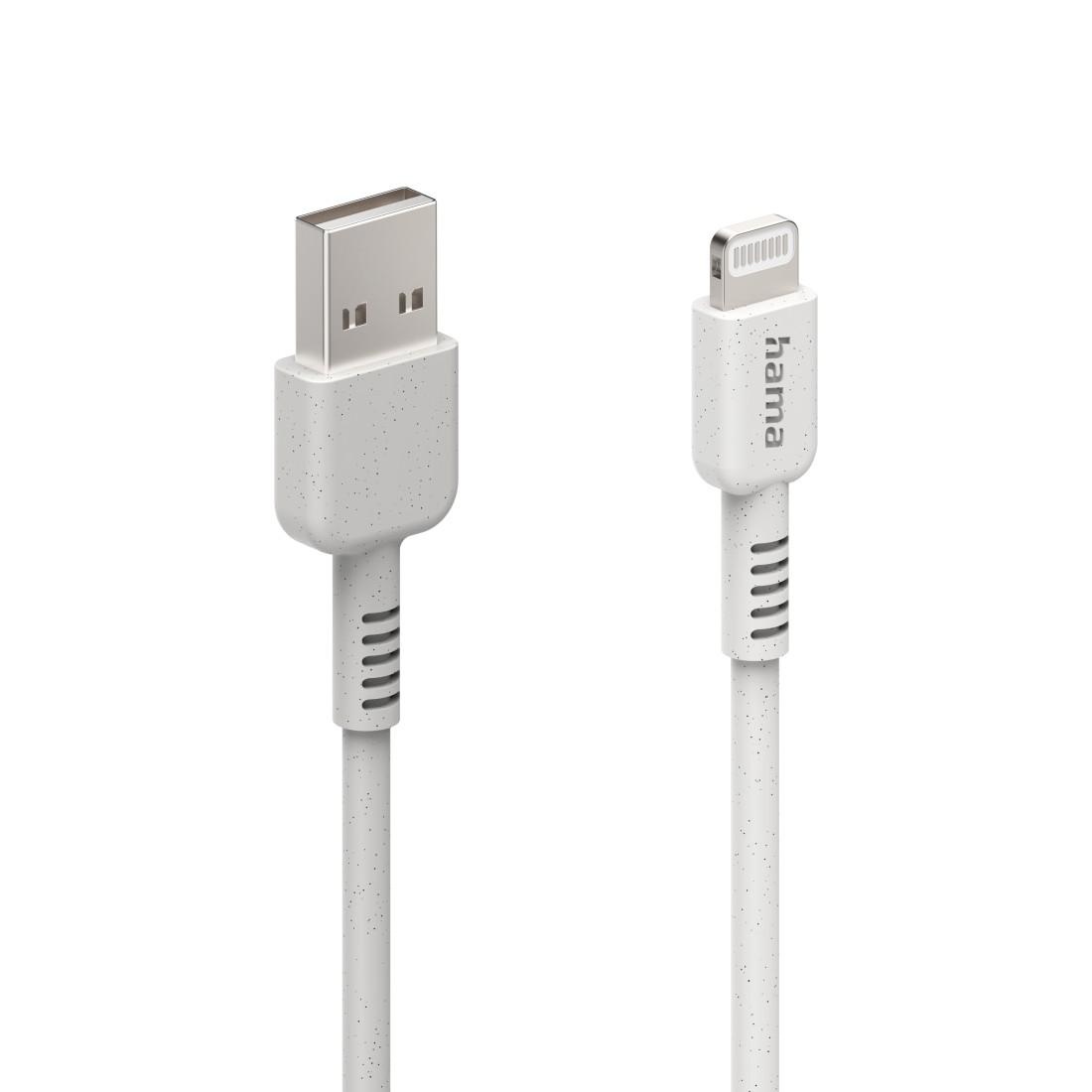 Кабел за зареждане HAMA "Eco", USB-A - Lightning, 1 м, 187283 thumbnail 1