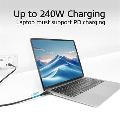 ACT Кабел USB-C - USB-C, 1 м / USB4, 20Gbps, 240W thumbnail 5