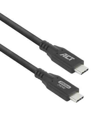 ACT Кабел USB-C - USB-C, 1 м / USB4, 20Gbps, 240W