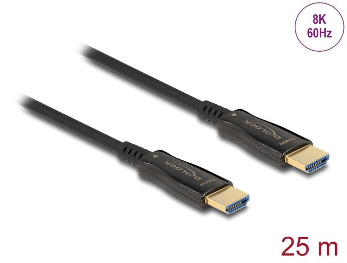 Оптичен кабел Delock, HDMI 8K, 60 Hz, 25 m thumbnail 1