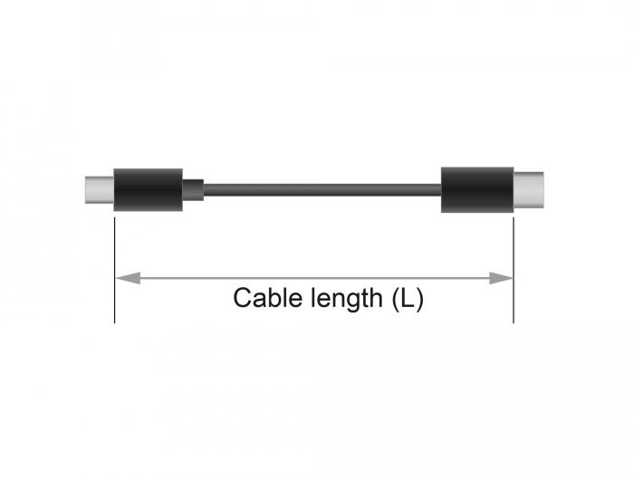 Кабел Delock  DisplayPort мъжко - DisplayPort мъжко, 2.0м, 8K 60 Hz, Черен thumbnail 3