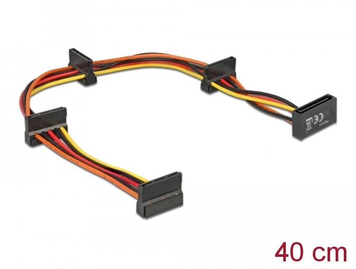 Кабел Delock Power SATA  > 4 x SATA 15 Pin, 40cm thumbnail 1