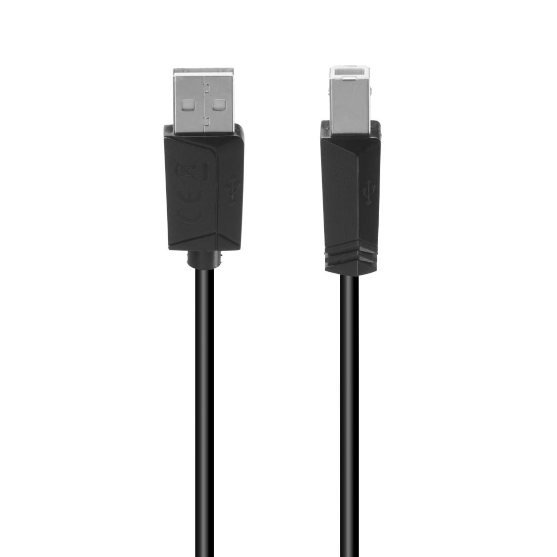 HAMA Кабел А-В, USB 2.0, 480 Mbit/s, 3 m thumbnail 1