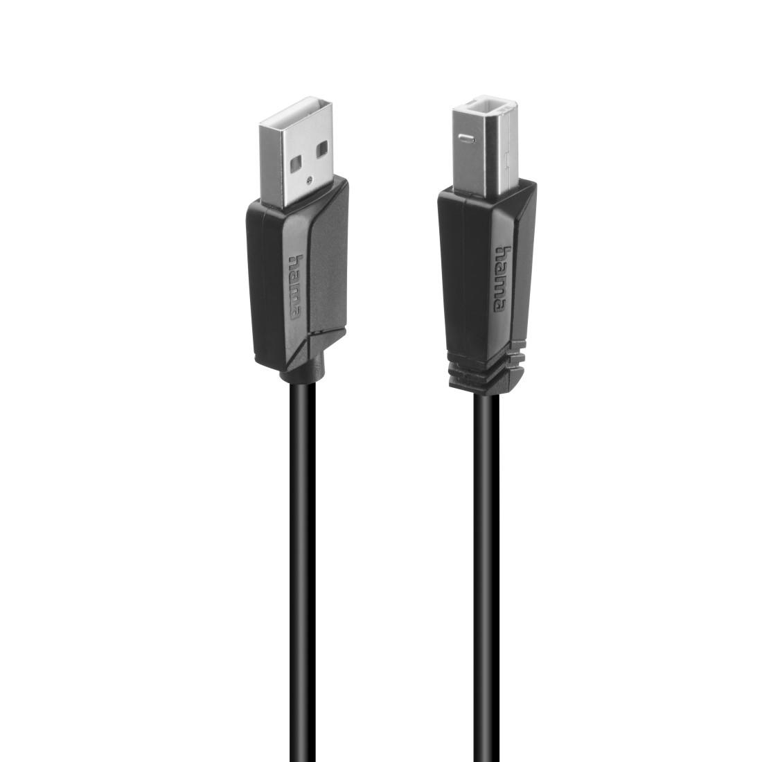 HAMA Кабел А-В, USB 2.0, 480 Mbit/s, 3 m thumbnail 2