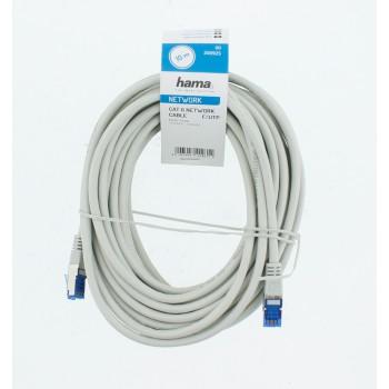 Мрежов пач кабел HAMA F/UTP, CAT 6, RJ-45 - RJ-45, 1Gbit/s, 10.0 m, Сив, Булк thumbnail 2