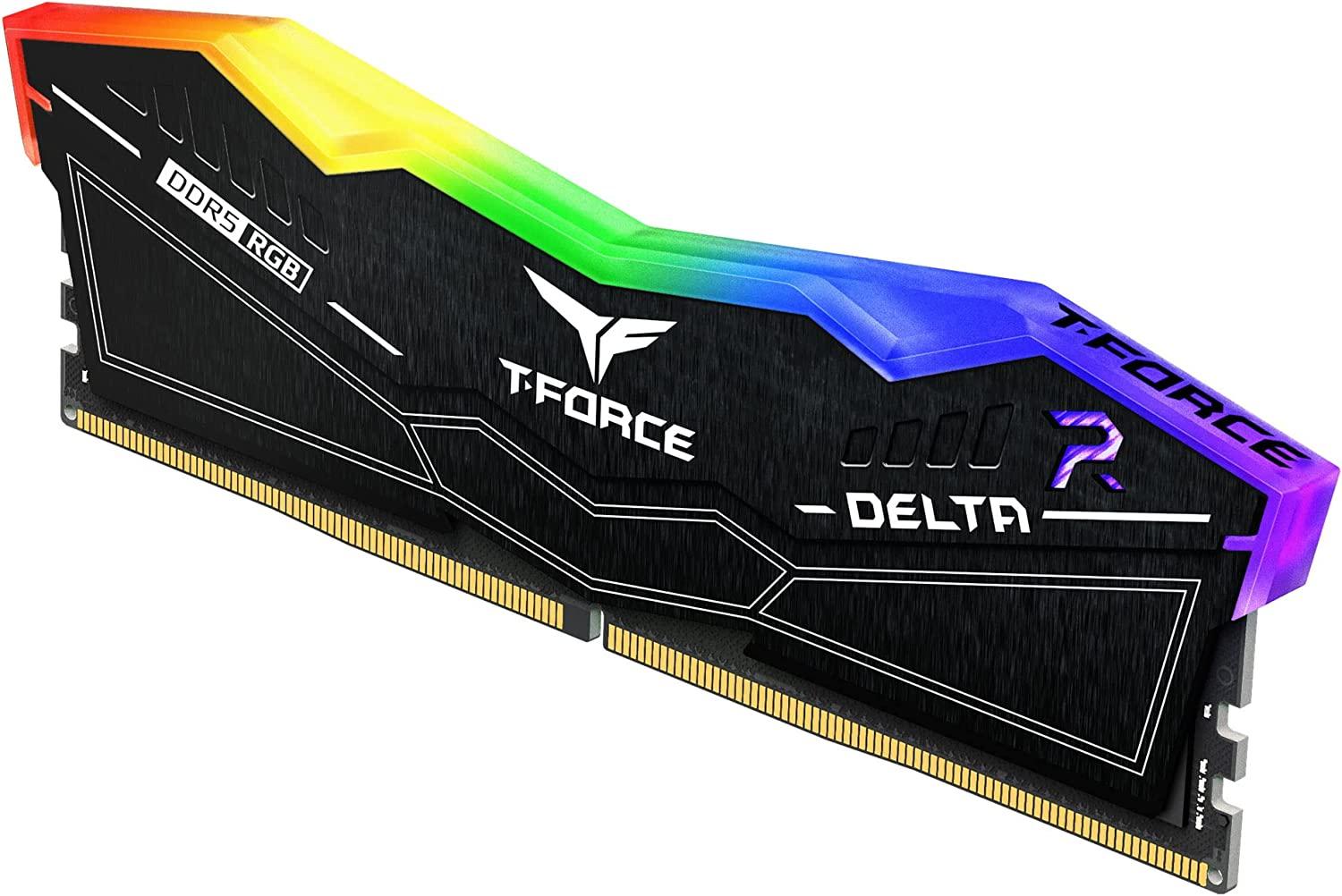 Памет Team Group T-Force Delta RGB DDR5 32GB (2x16GB) 6000MHz CL38 thumbnail 1