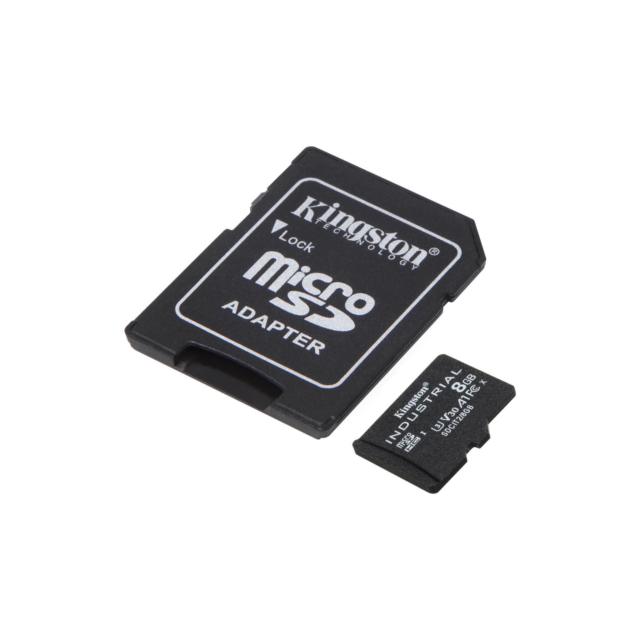 Карта памет Kingston Industrial microSDHC/SDXC 8GB, Class 10 thumbnail 2