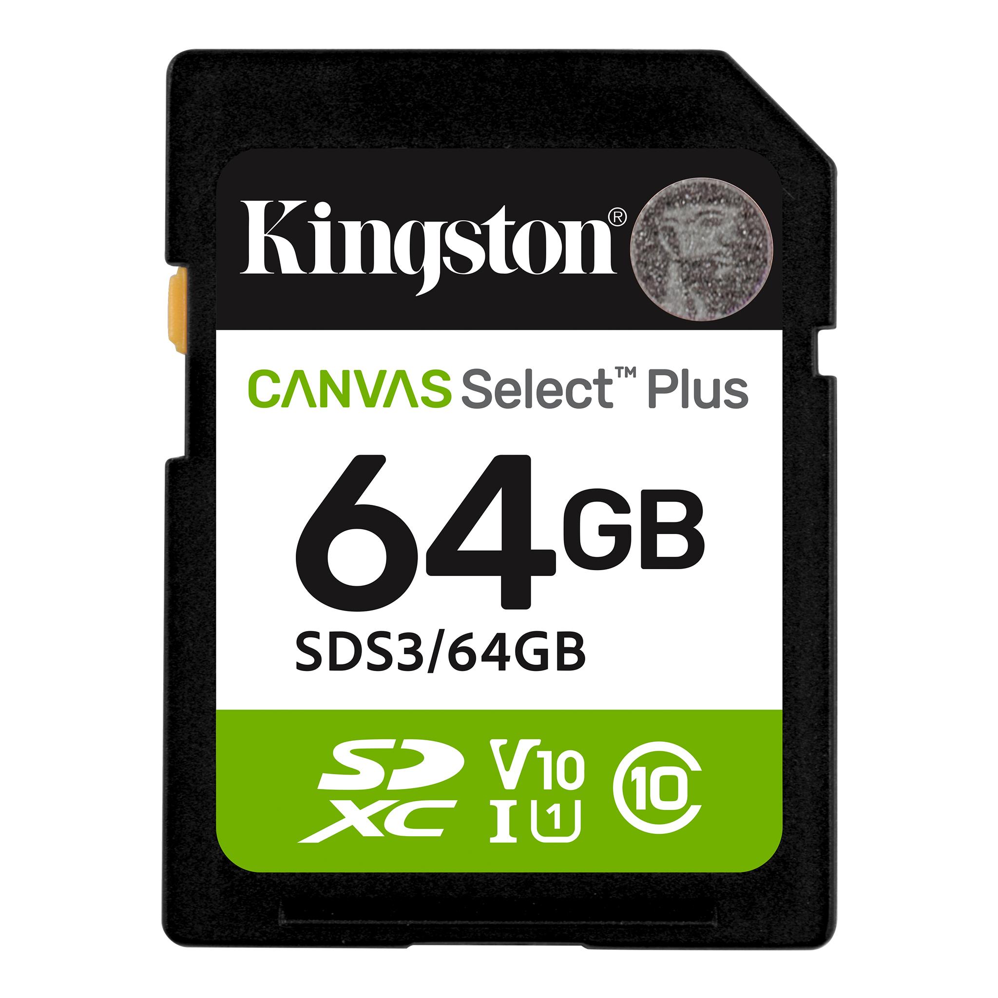 Карта памет Kingston Canvas Select Plus SD 64GB thumbnail 1