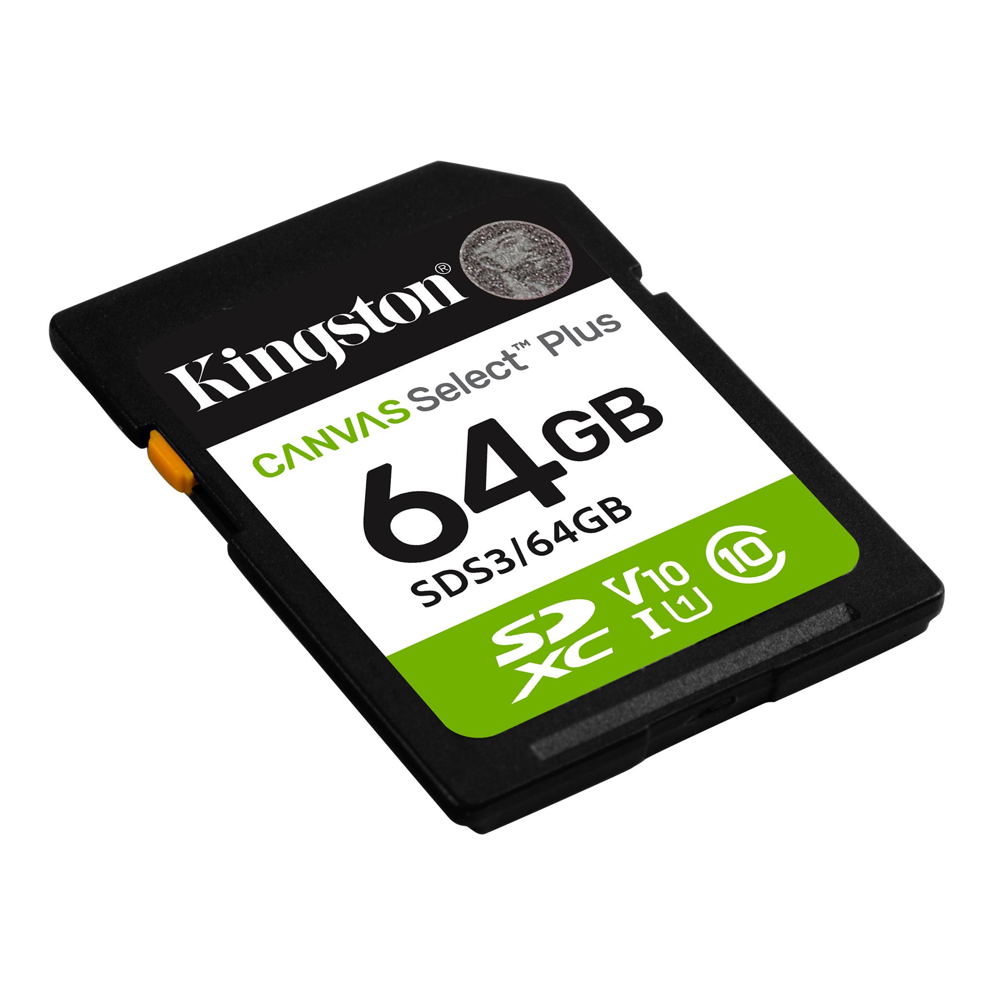 Карта памет Kingston Canvas Select Plus SD 64GB thumbnail 2