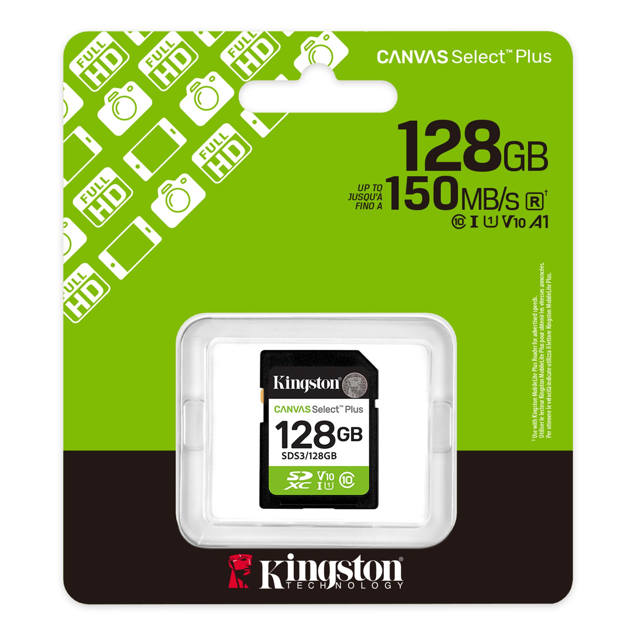 Карта памет Kingston Canvas Select Plus SD 128GB
