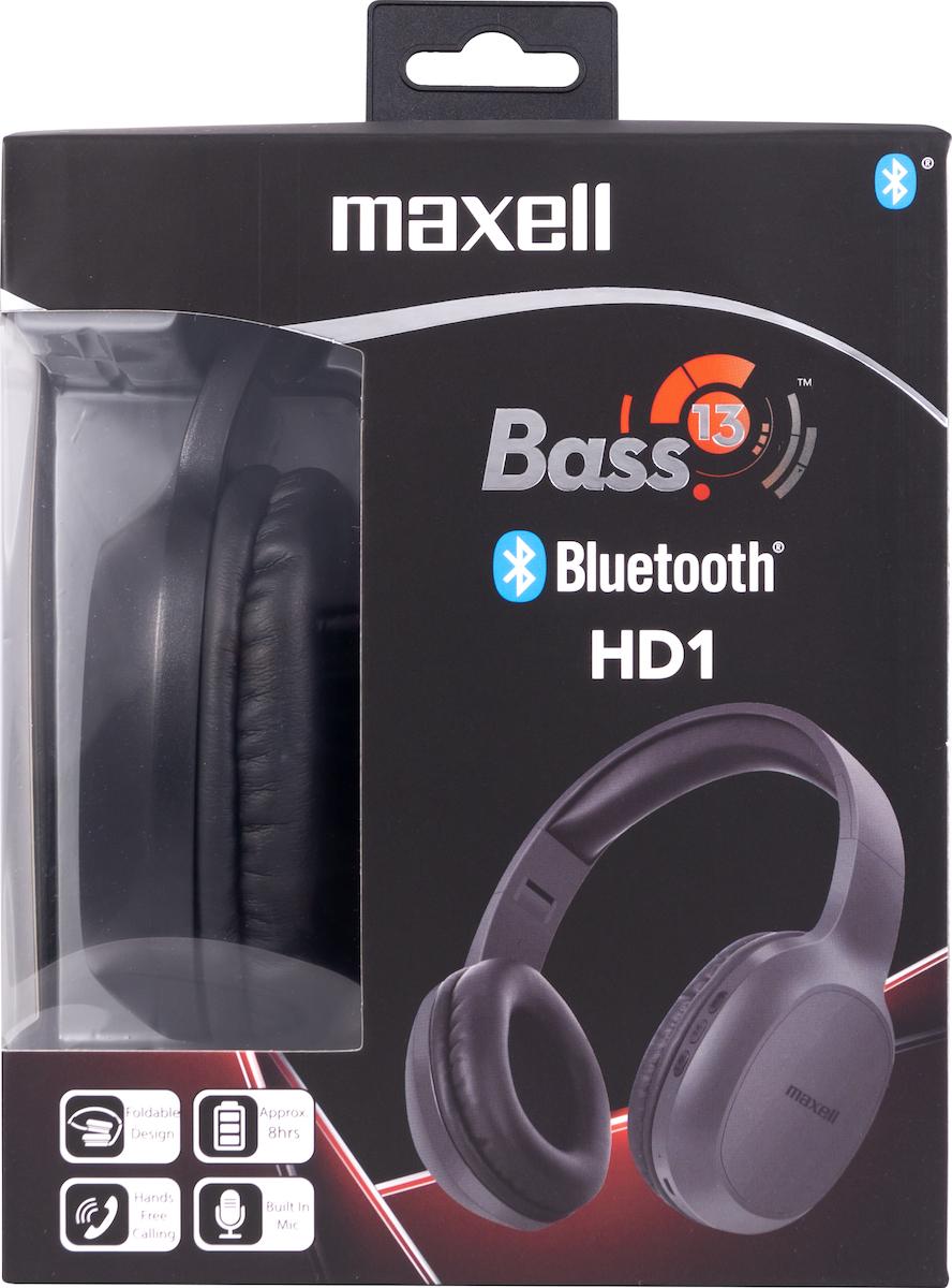 Слушалки блутут  MAXELL BASS 13 B13-HD1, Черни thumbnail 2