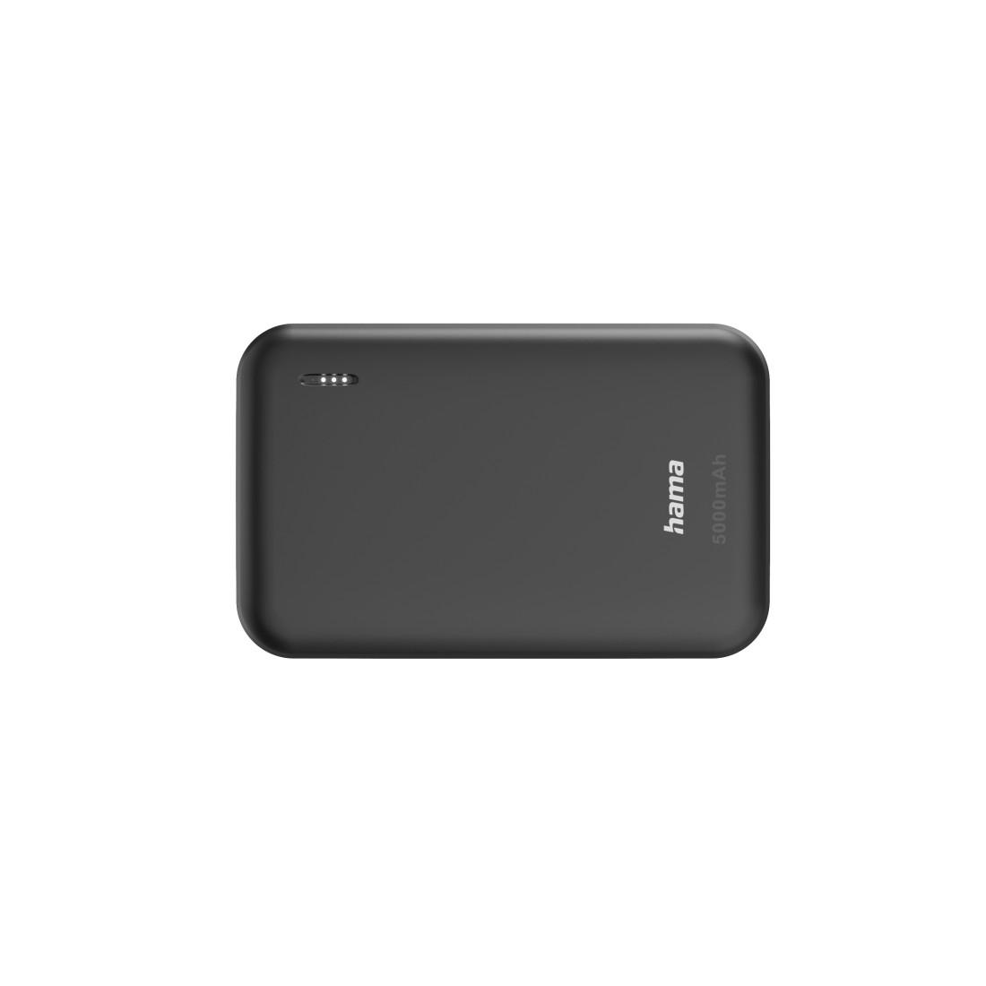 HAMA Външна батерия "Pocket 5" Power Pack, 5000 mAh, Изходи: 2x USB-A, антрацит thumbnail 2