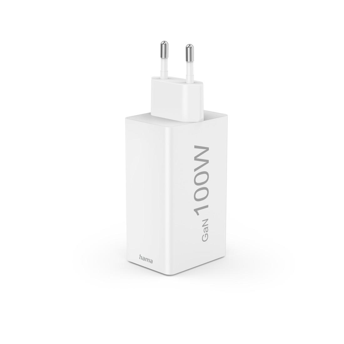 HAMA Бързо зарядно 220V, 100 W GaN, 2x USB-C PD, 1x USB-A QC thumbnail 4