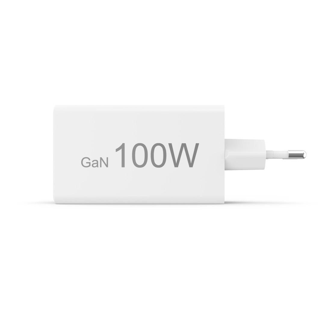 HAMA Бързо зарядно 220V, 100 W GaN, 2x USB-C PD, 1x USB-A QC thumbnail 5