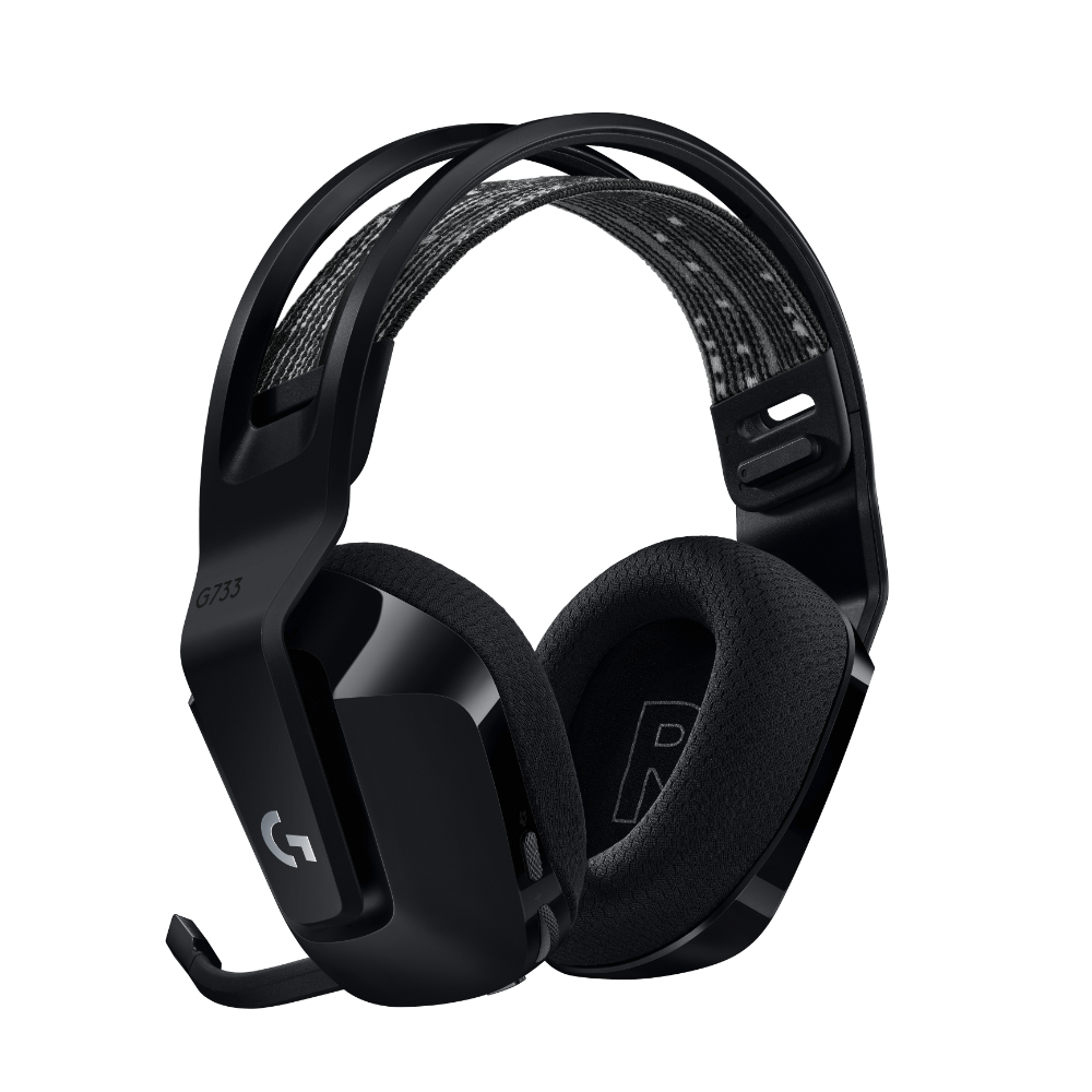Геймърски слушалки Logitech G733 Lightspeed Wireless RGB, Микрофон, Черни thumbnail 2