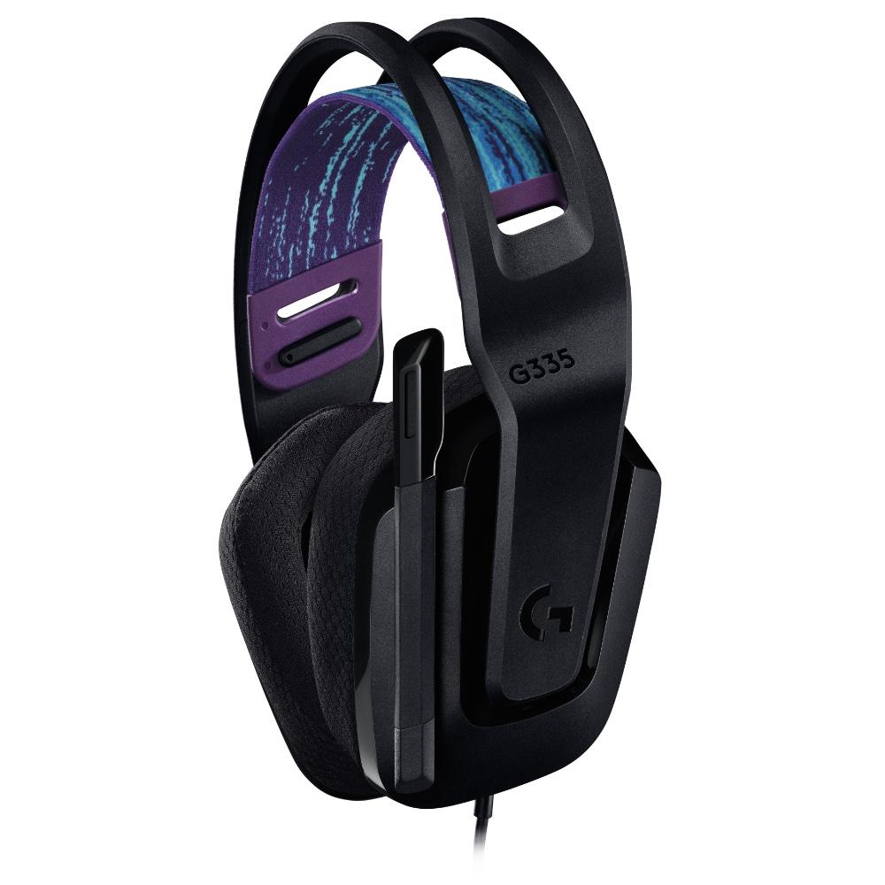 Геймърски слушалки Logitech G335, Микрофон, Черни thumbnail 1