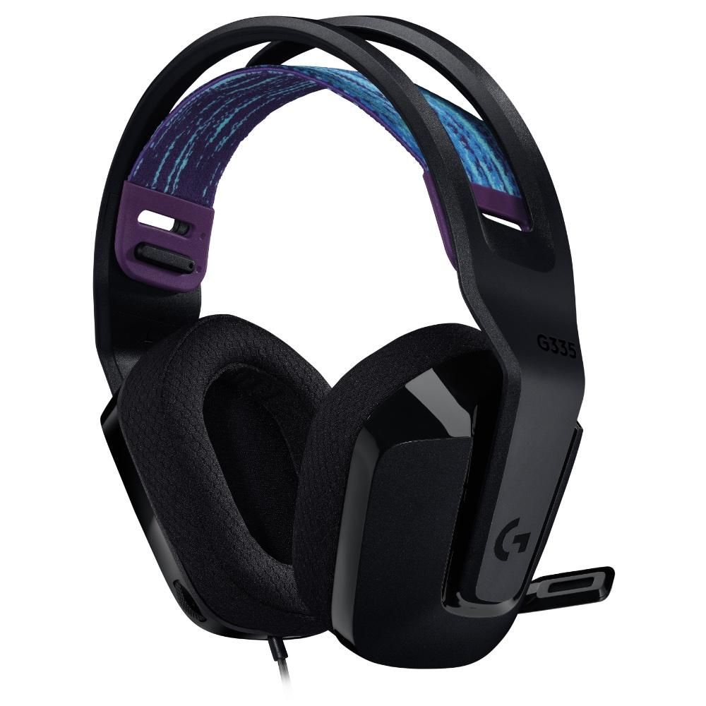 Геймърски слушалки Logitech G335, Микрофон, Черни thumbnail 2
