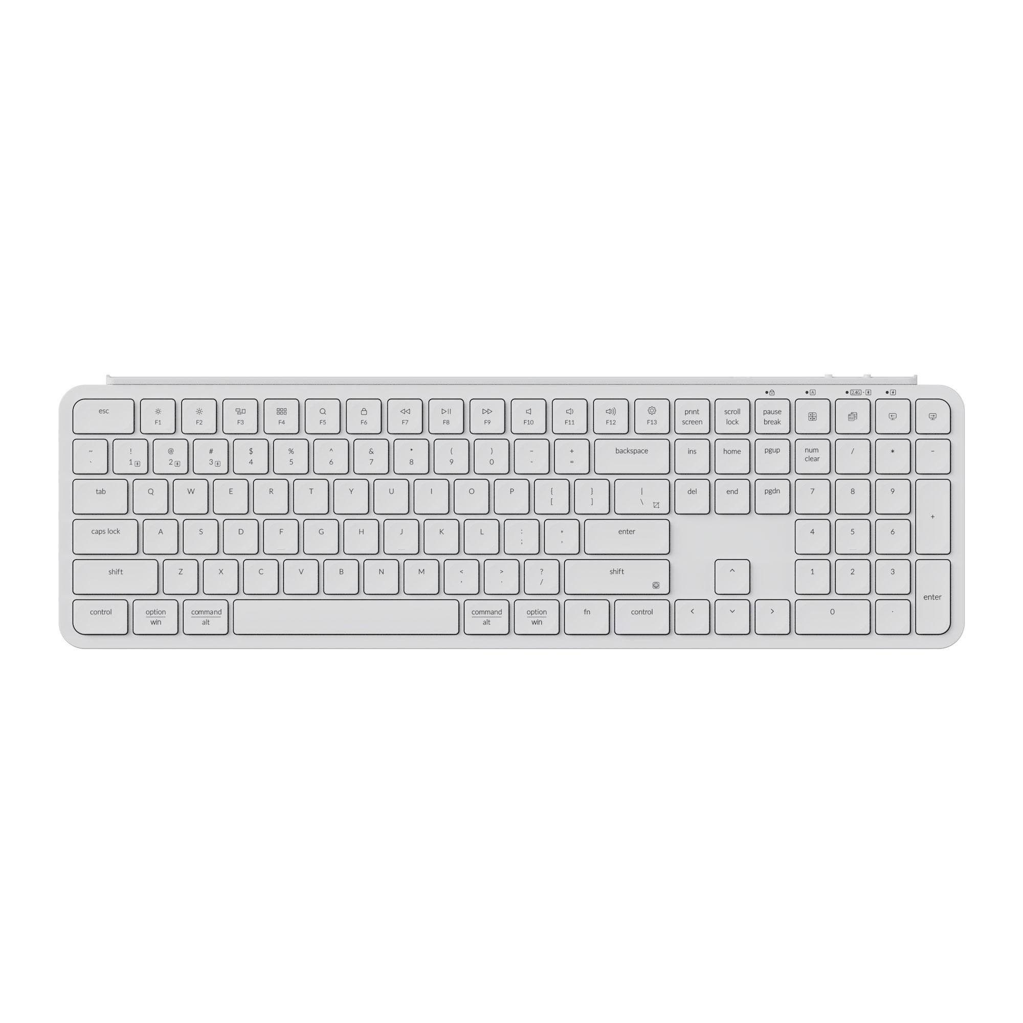 Безжична клавиатура Keychron B6 Pro Ultra-Slim - Ivory White
