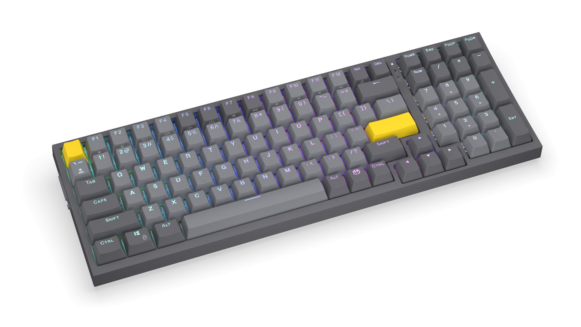 Геймърскa безжична механична клавиатура ENDORFY Celeris 1800 - Endorfy Yellow Switch - Full Size thumbnail 2