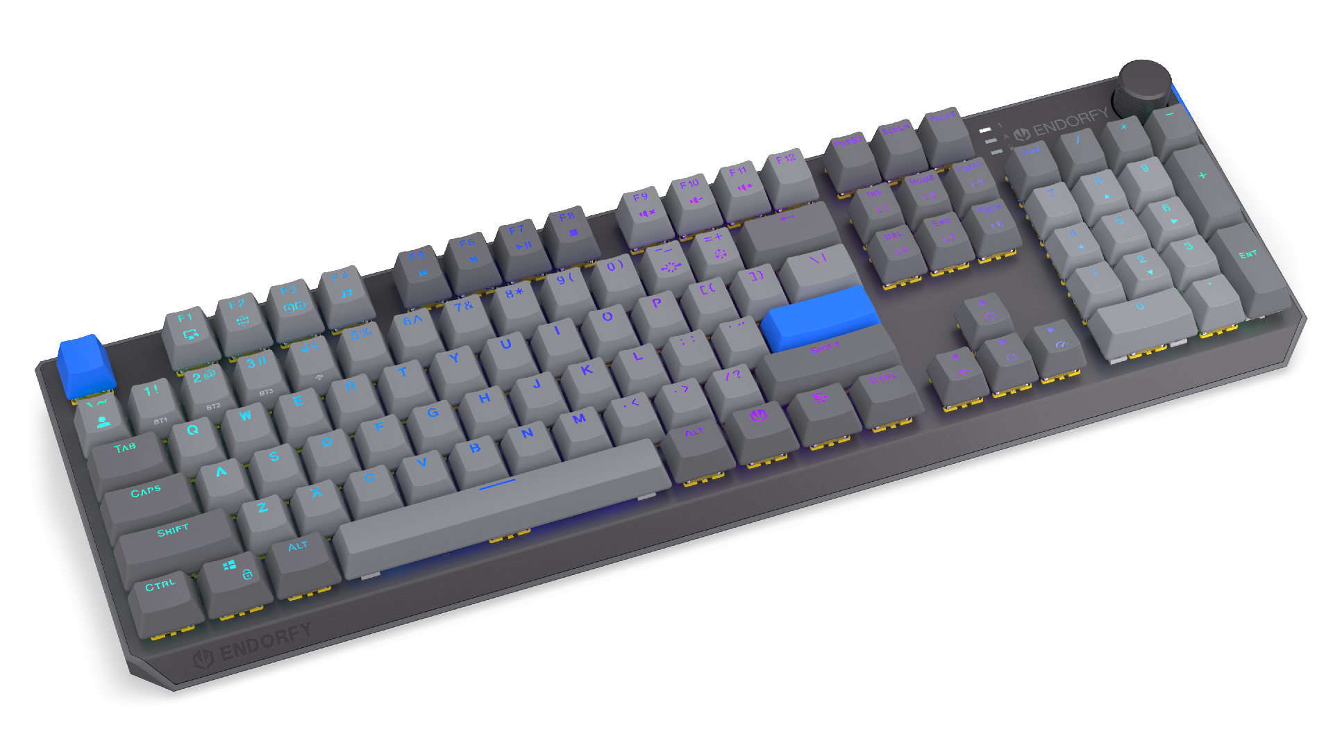 Endorfy механична клавиатура Thock Wireless V2 Full Size, PBT, Endorfy Yellow switch, US Layout thumbnail 1