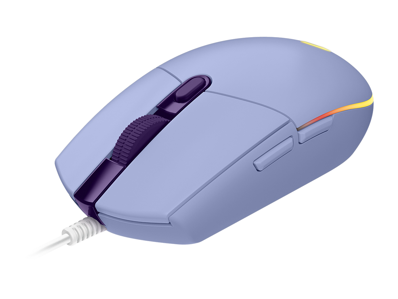 Геймърска мишка Logitech G102 LightSync, RGB, Оптична, Жична, USB, Лилав thumbnail 1
