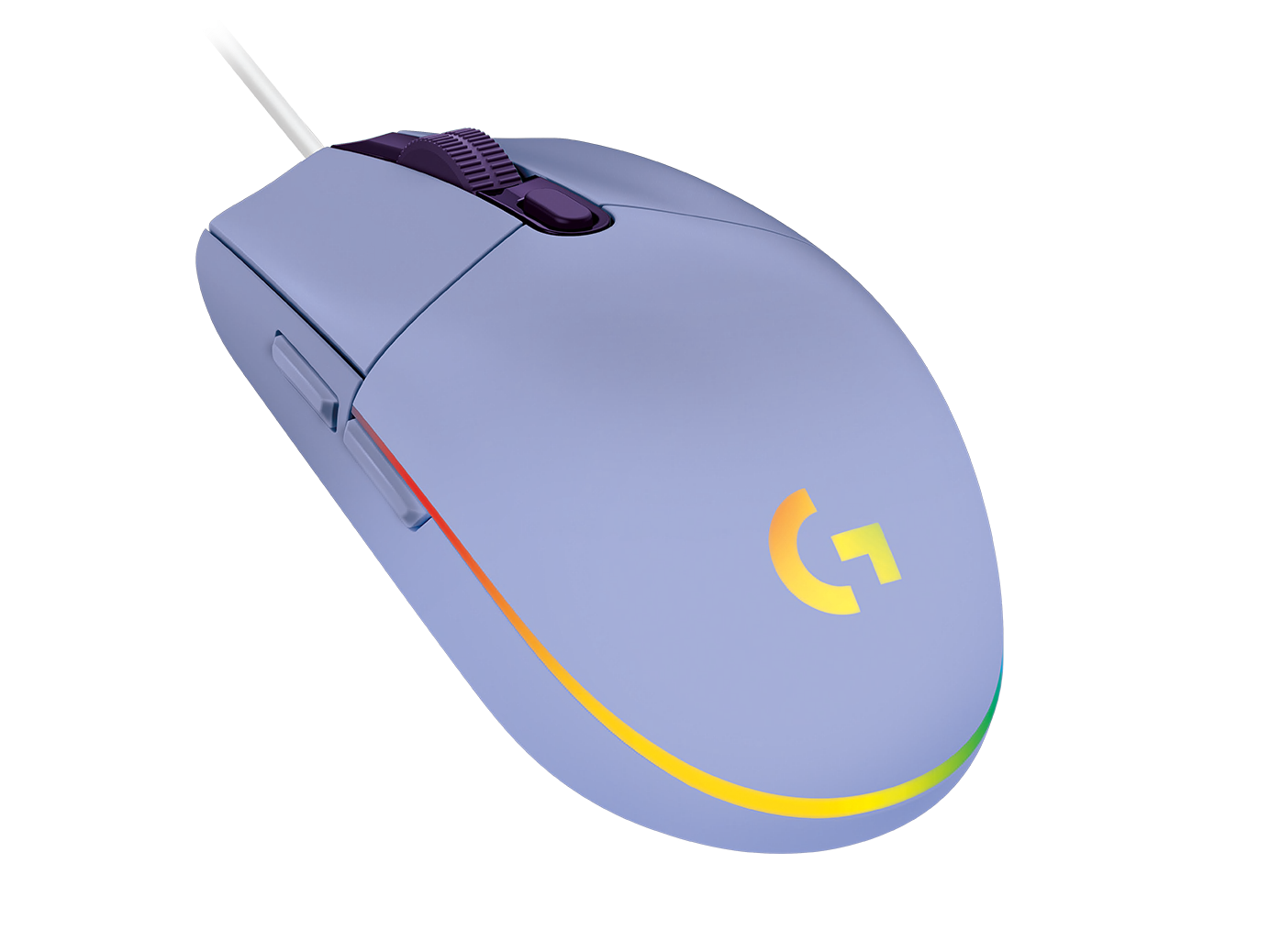 Геймърска мишка Logitech G102 LightSync, RGB, Оптична, Жична, USB, Лилав thumbnail 2